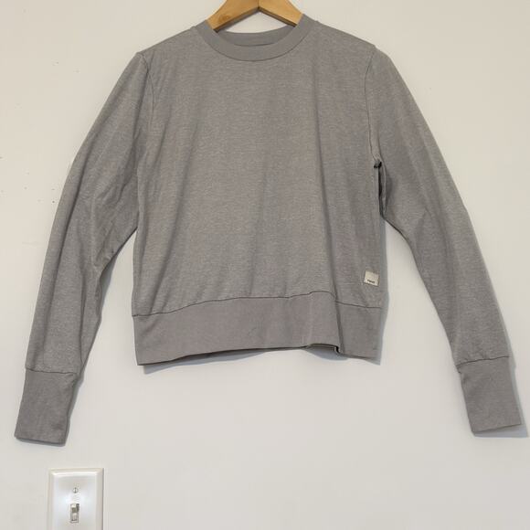Vuori Daydream Crew Top - Light Heather Gray Size S Long Sleeve - Picture 1 of 8